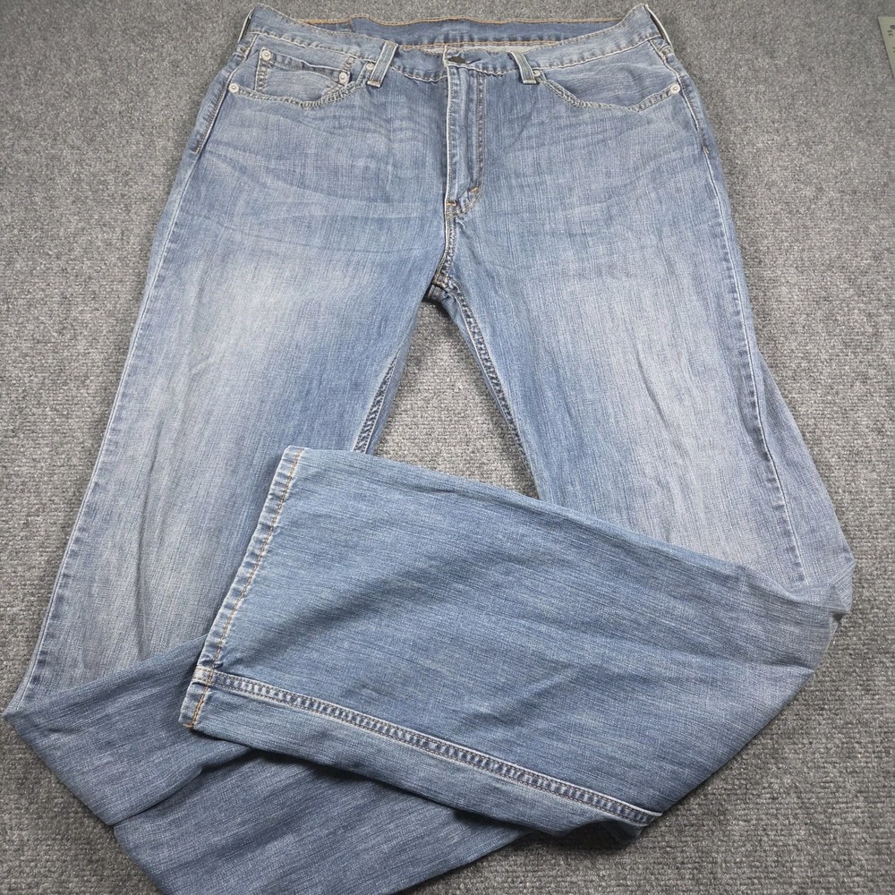 Levis Jeans Mens 36x36 (Fit 36x34) Blue 527 Bootcut Denim Pants Western Cowboy